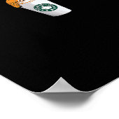 Poster Trumpkin Citrouille Spice Latte Café de vacances (Coin)