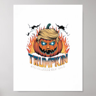 Poster Trumpkin Classic - Design Citrouille Éffrayant