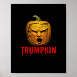 Poster Trumpkin - Drôle Donald Citrouille Halloween
