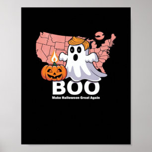 Poster Trumpkin Funny Halloween Boo - Citrouille Trumpkin
