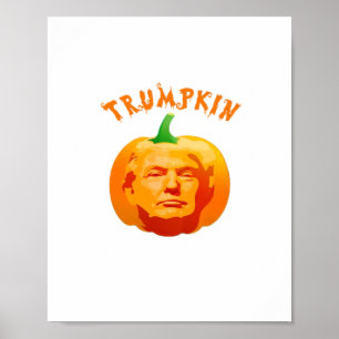 Poster Trumpkin Funny Halloween - Éffrayant Parody Editio