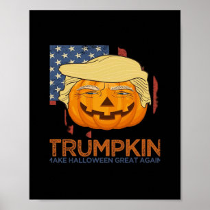 Poster Trumpkin Halloween Drôle Design