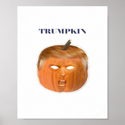 Poster Trumpkin Halloween Masque Classique (Devant)