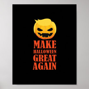Poster Trumpkin rend Halloween grand à nouveau - MAGA Cit