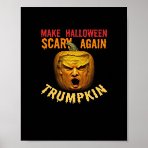 Poster Trumpkin Rendre Halloween effrayant - Drôle Donald