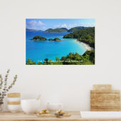 Poster Trunk Bay, St. John, Parc national des Îles Vierge (Cuisine)