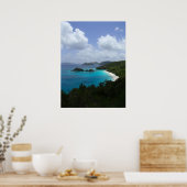 Poster Trunk Bay, St. John, USVI (Cuisine)