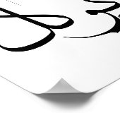 Poster Trust Tawwakul à la Motivation en arabe Calligraph (Coin)