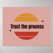Poster Trust the Process (Devant)