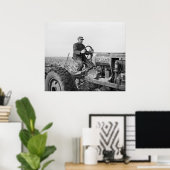 Poster Trusty Old Tractor, années 1930 (Bureau à domicile)