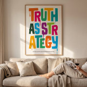 Poster Truth As Strategy — Typography Print | Wall Art