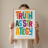 Poster Truth As Strategy — Typography Print | Wall Art