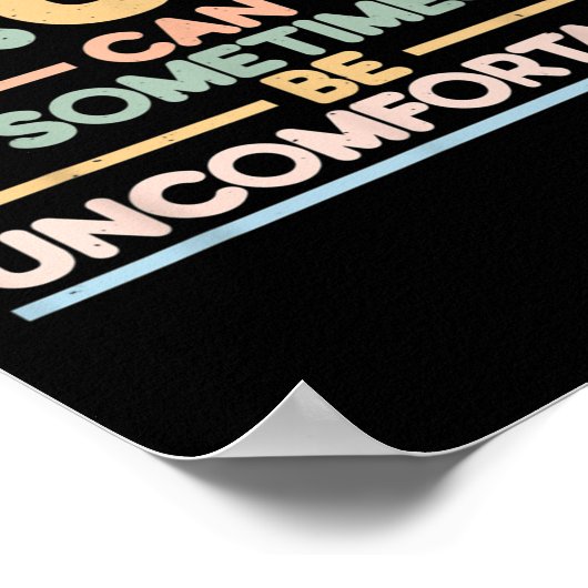 Poster Truth Can Sometimes Be Uncomfortable, Motivational (Coin)