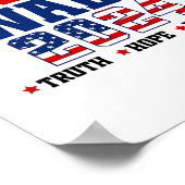 Poster Truth Hope Decency Harris Wheimer Waltz 2024 Elect (Coin)