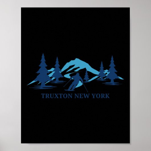 Poster Truxton New York Ski Resort Ski (Devant)