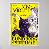 Poster Try New VIOLET Lundborg Perfume Art by Louis Rhead (Devant)