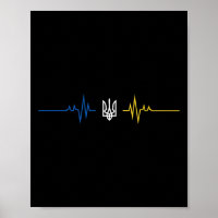 Tryzoub ukrainien Drapeau de l'Ukraine Battement d