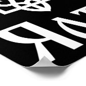 Poster Tryzub (blanc) Yalta (ukraine) Trident ukrainien (Coin)