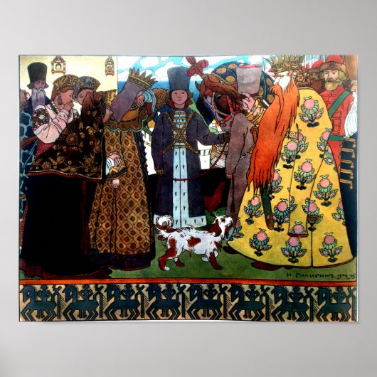 Poster Tsar Saltan Délivrant Son Décret (Devant)