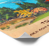 Poster Tsuchiya Koitsu Lake Ashi dans les collines de Hak (Coin)