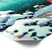 Poster Tsuchiya Koitsu - Neige de printemps à Maruyama (Coin)