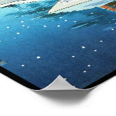 Poster Tsuchiya Koitsu Snowy Miyajima paysage d'hiver art (Coin)