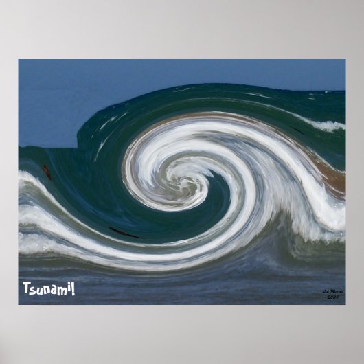 Poster Tsunami d'art Abstrait moderne ! (Devant)