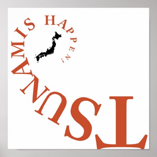 POSTER TSUNAMIS ARRIVE ! (Devant)