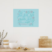 Poster Tu aimeras le Seigneur, ton Dieu (Cuisine)