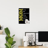Poster Tu aimes maman...de votre canicule (Bureau à domicile)