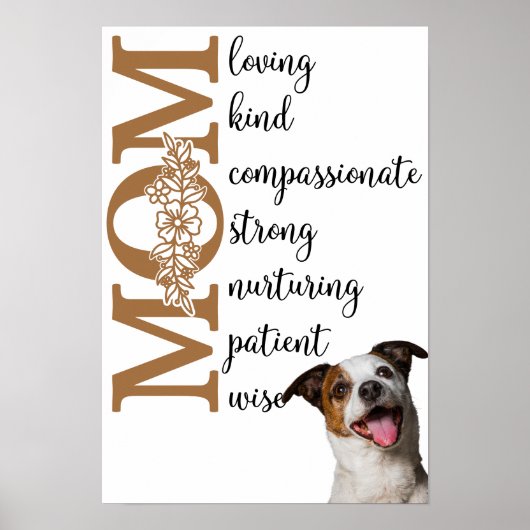 Poster Tu aimes maman...de votre Jack Russell Terrier (Devant)