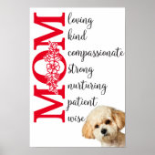 Poster Tu aimes maman...de votre Maltipoo (Devant)