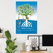 Poster Tu B'shevat Tree (Bureau à domicile)