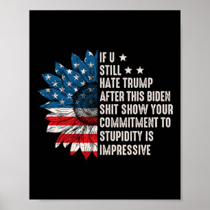 Poster Tu Détestes Trump Après Ce Drapeau De Tournesol Bi