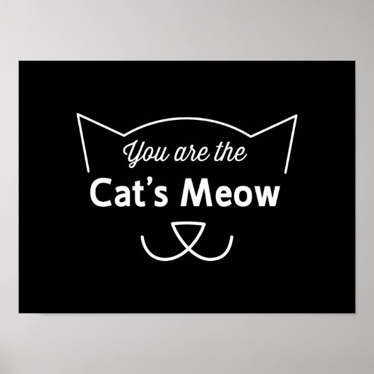 Poster Tu es le Meow du chat (Devant)