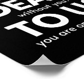 Poster Tu es mort pour nous, collègue qui part, drôle (Coin)