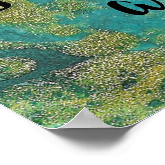 Poster "Tu es né pour une telle époque" Ecriture Art (Coin)