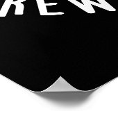 Poster Tu Es Si Bref Pour Moi Coffee Pun Dark BG (Coin)