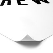 Poster Tu Es Si Bref Pour Moi Drôle Pun De Café (Coin)