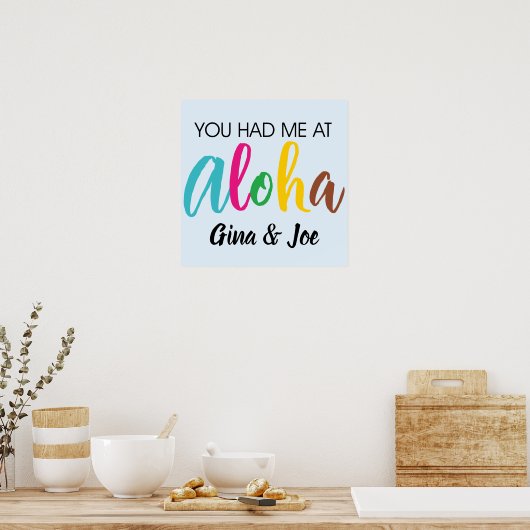 Poster Tu m'as eu à Aloha (Cuisine)