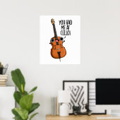 Poster Tu M'As Eu Au Cello Funny Music Pun (Bureau à domicile)