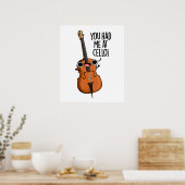 Poster Tu M'As Eu Au Cello Funny Music Pun (Cuisine)