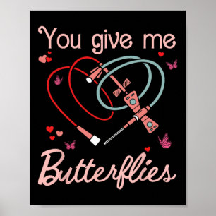Poster Tu me donnes des papillons Phlébotomiste Pbt Saint
