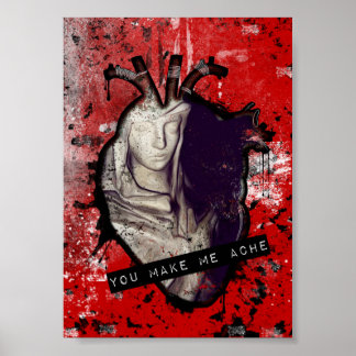 Poster tu me fais mal au coeur anatomique