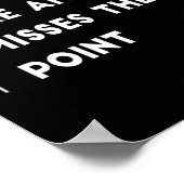 Poster Tu Me Manques Comme Un Idiot Manque Le Point Drôle (Coin)