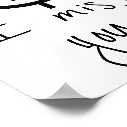 Poster Tu me manques Stickman sketch, Tears Cing Meme (Coin)