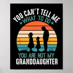 Poster Tu ne peux pas me dire quoi faire Tu n'es pas ma g