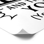 Poster Tu ne peux pas me faire peur, j'ai une grand-mère  (Coin)