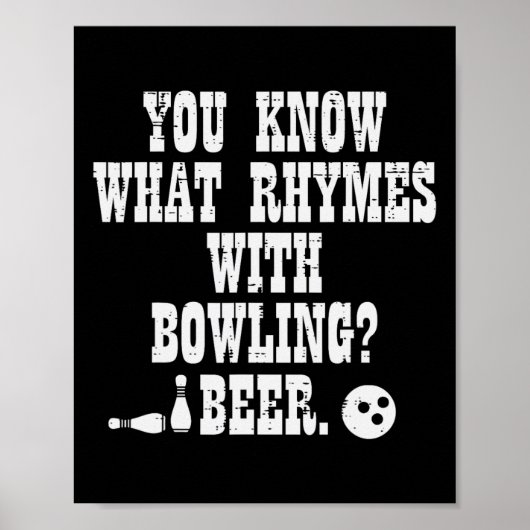 Poster Tu Sais Ce Qui Récit Avec Bowling Funny Bowler Tea (Devant)