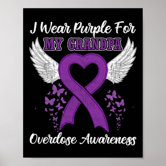 Poster Tu supporte l'overdose Mois de sensibilisation Cos (Devant)